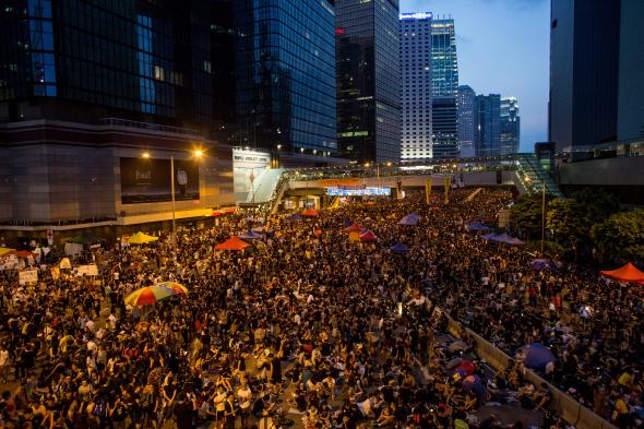 456449660-thousands-of-protesters-gather-outside-the-hong-kong