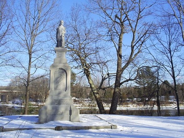 The Hannah Duston statue in Boscawen, New Hampshire, 2009.