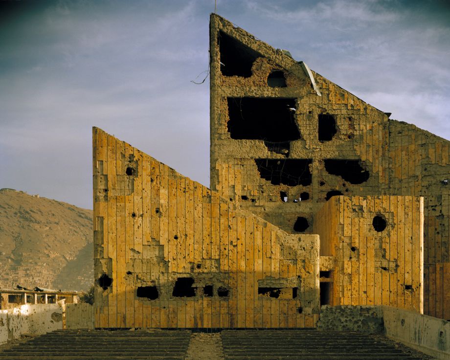 Simon Norfolk's photo of the former Soviet-era Palace of Culture, Kabul, Afghanistan, 2001-02
