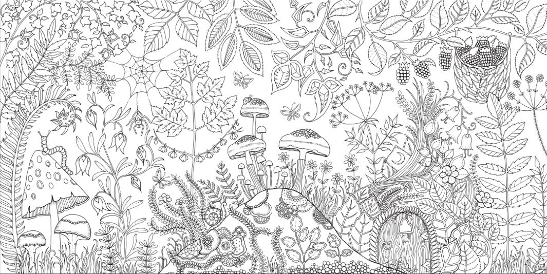 Johanna Basford Enchanted Forest, Secret Garden: Addictive