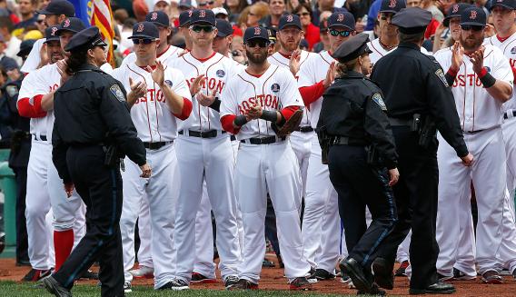 WATCH: Bruins honor Boston Red Sox with incredible pre-game