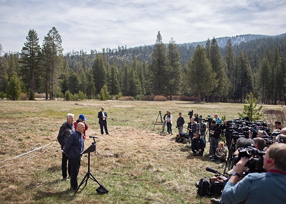 Phillips, CA: Snowpack and Drought