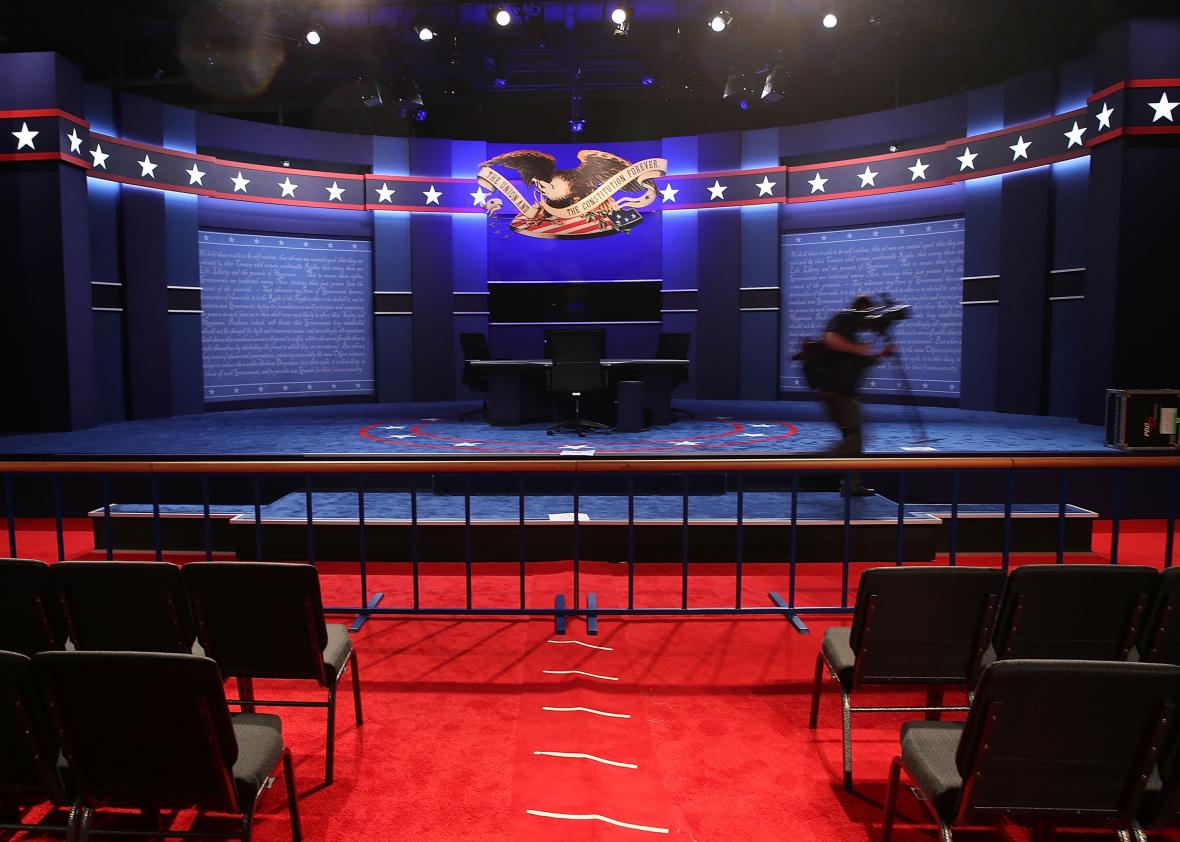 612433296-the-stage-is-set-for-tonights-vice-presidential-debate