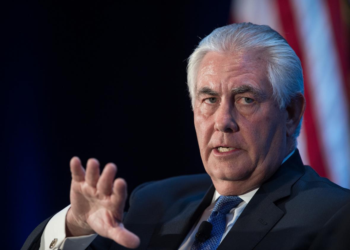 466009332-exxon-mobil-chairman-and-ceo-rex-tillerson-gestures