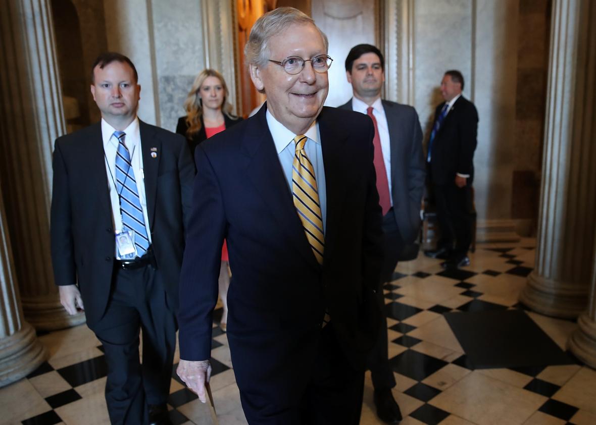 Mitch-McConnell-Works-To-Muster-Votes-To-Proceed-With-GOP-Health-Care-Bill