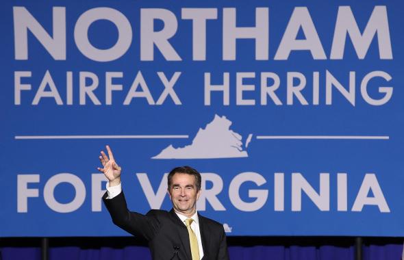 Virginia-Gubernatorial-Candidate-Ralph-Northam-Holds-Election-Night-Gathering-In-Fairfax-Virginia_1