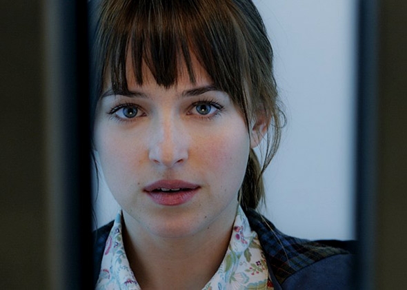 Dakota Johnson in Fifty Shades of Grey (2015).